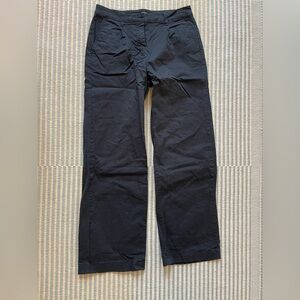 J. Crew black pleated chinos